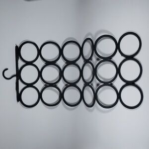 IKEA Closet‎ Organizer Hanger Ties, Belts, Scarves, White Hanging Circle Pattern
